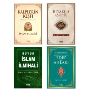 imamı Gazali Seti Kalplerin Keşfi-Riyazü's Salihin-Hadislerle Müslümanın Edep ve Ahlakı-Büyük İslam İlmihali 4'lü Set