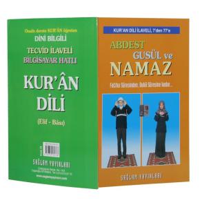 Kur'an Dili Tecvidli Abdest Güsul Namaz (Çevirmeli Tek Kitap, Kod 15)