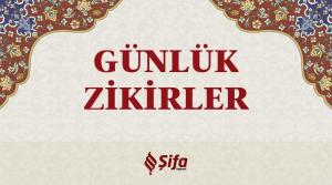 Günlük Zikirler Kartela