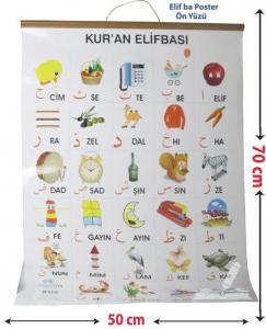 Kuran Elifbası ve Harekeleri Elifba Poster