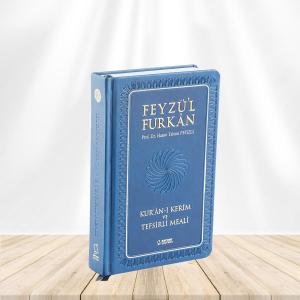 Feyzü'l Furkan Kur'ân-ı Kerîm ve Tefsirli Meali (Orta Boy - Mushaf ve Meal - Ciltli) Lacivert