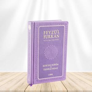 Feyzü'l Furkan Kur'ân-ı Kerîm ve Tefsirli Meali (Orta Boy - Mushaf ve Meal - Ciltli) Lila