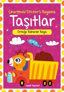 Çıkartmalı Stickerlı Taşıtlar Boyama Kitabı