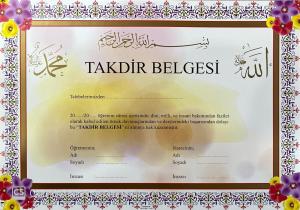Takdir Belgesi