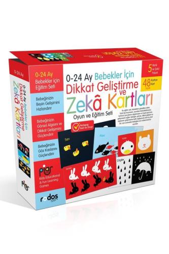 0-24 Ay Bebekler İçin Dikkat Geliştirme-Zeka Kartları Oyun Ve Eğitim Seti