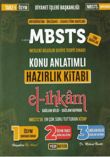 2022 MBSTS El-İhkam Konu Anlatımlı Hazırlık Kitabı