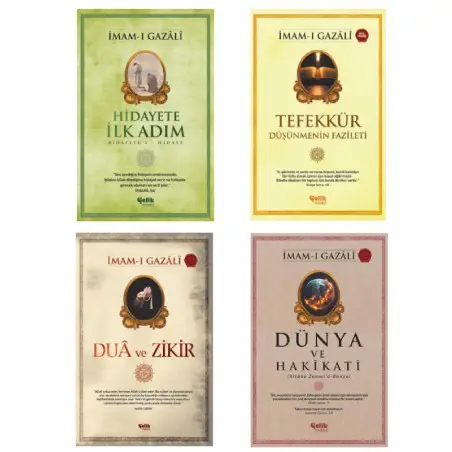 Gazali Seti Hidayete İlk Adım-Dua ve Zikir-Dünya ve Hakikati-Tefekkür Düşünmenin Fazileti 4'lü Set