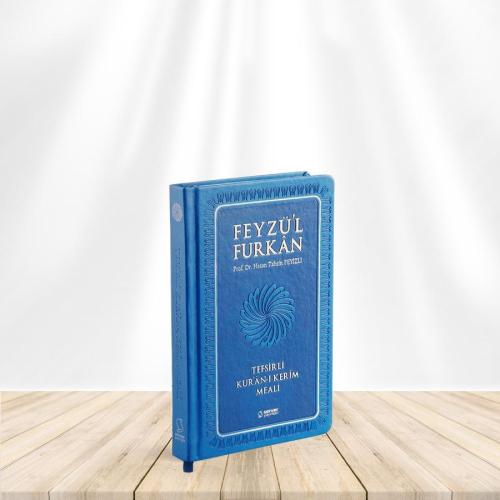 Feyzü'l Furkan Tefsirli Kur'an-ı Kerim Meali (Cep Boy - Tefsirli Meal - Ciltli) Lacivert