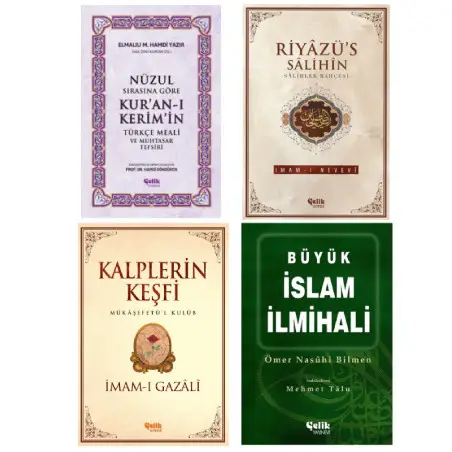 Nüzul Sırasına Göre Kur'an-ı Keri̇m'i̇n Türkçe Meali̇-Kalplerin Keşfi-Riyazü Salihin 4'lü Set