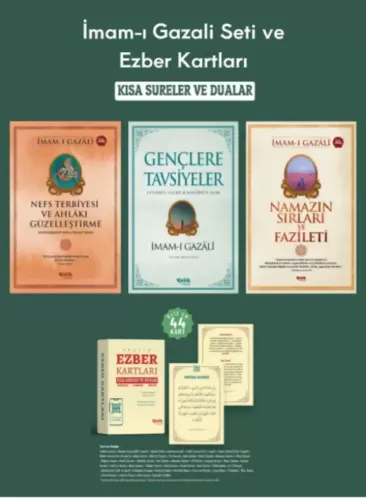 İmamı Gazali Seti ve Ezber Kartları Nefs Terbiyesi-Gençlere Tavsiyeler