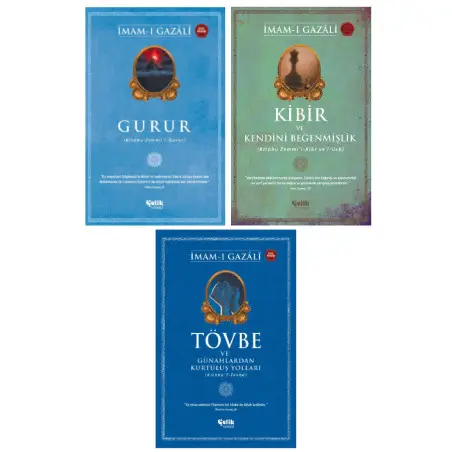 İmamı Gazali Seti Gurur-Kibir ve Kendini Beğenmişlik-Tövbe ve Günahlardan Kurtuluş Yolları 3'lü Set