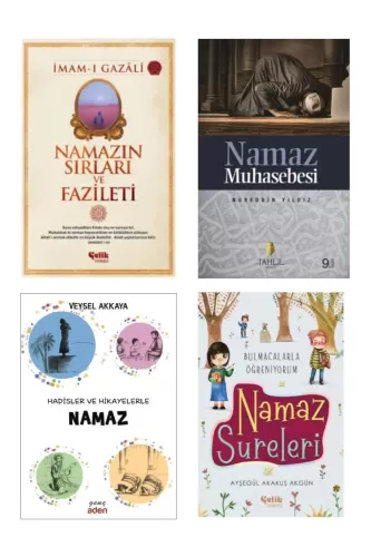Namaz Seti Namazın Sırları-namaz Muhasebesi-hadisler Ve Hikayelerle Namaz-namaz Sureleri 4'lü Set