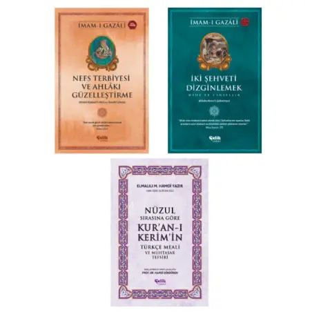 Nefs Terbiyesi-İki Şehveti Dizginlemek-Nüzul Sırasına Göre Kuran-ı Keri̇m'i̇n Türkçe Meali̇ 3'lü Set