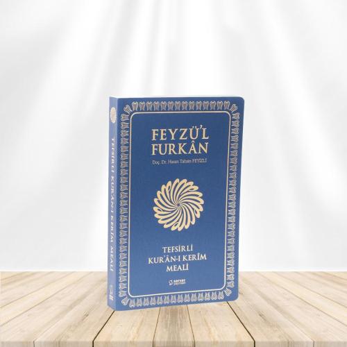 Feyzü'l Furkan Tefsirli Kur'an-ı Kerim Meali (Orta Boy - Tefsirli Meal - İnce Cilt) Lacivert
