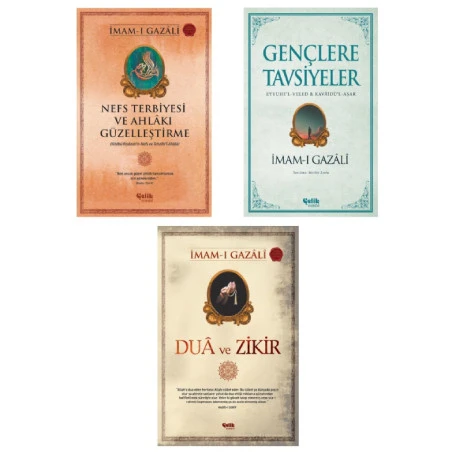 İmam-ı Gazali Seti Nefs Terbiyesi - Gençlere Tavsiyeler - Dua ve Zikir 3'lü Set
