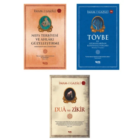 İmam-ı Gazali Seti - Nefs Terbiyesi-Tövbe ve Günahlardan Kurtuluş Yolları-Dua ve Zikir 3'lü Set