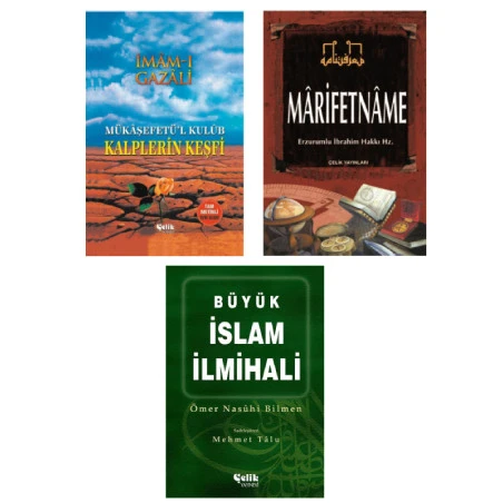 Kalplerin Keşfi - Marifetname - Büyük İslam İlmihali İthal Kâğıt - Sert Kapak Ciltli 3'lü Set