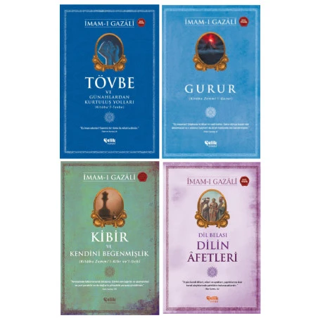 İmamı Gazali Seti Tövbe ve Günahlardan Kurtuluş Yolları - Gurur - Kibir - Dilin Afetleri 4'lü Set