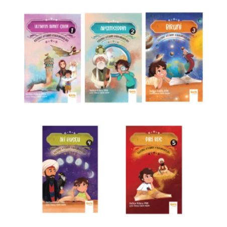 Gizemli Kitabın Kahramanlar Serisi Akşemseddin-Biruni-Ali Kuşçu-Piri Reis-Ahmet Çelebi 5'li Set