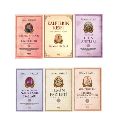 imamı Gazali Seri Kalplerin Keşfi-dilin Afetler-ilmin Fazileti-kalbin Sırları Ve Faziletler 6'lı Set