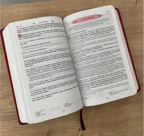 Feyzü'l Furkan Tefsirli Kuran-ı Kerim Meali (Orta Boy - Ciltli) Bordo