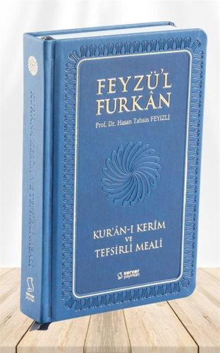 Feyzü'l Furkan Kuran-ı Kerim ve Tefsirli Meali (Büyük Boy Ciltli) Lacivert