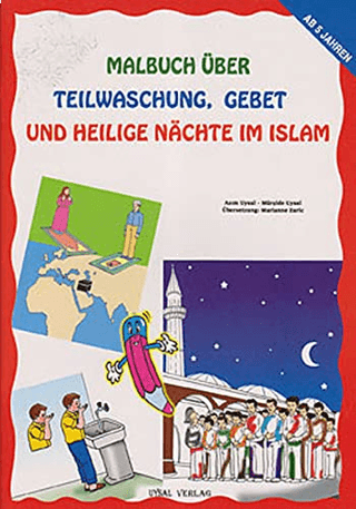 Almanca Boyamalı Abdest Namaz ve Kandil Geceleri - Malbuch Über Teilwa