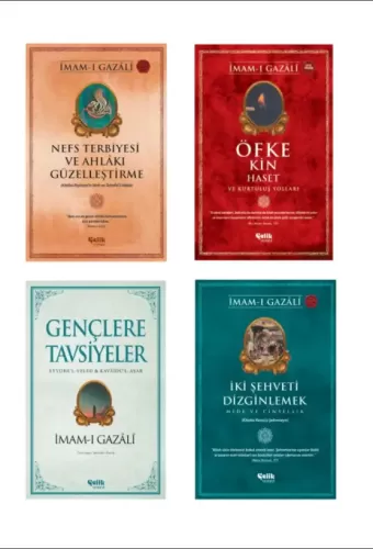Imamı Gazali Nefs Terbiyesi-öfke Kin-gençlere Tavsiyeler-iki Şehveti Dizginlemek 4'lü Set