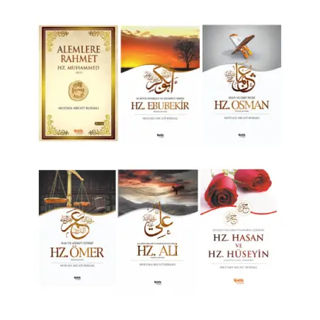 Mustafa Necati Bursalı Serisi Alemlere Rahmet Hz. Muhammed ve Halifelerimiz 6'lı Set