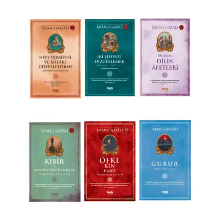 Gazali Seti Nefs Terbiyesi-İki Şehveti Dizginlemek-Dilin Afetleri-Kibir-Öfke ve Kin-Gurur 6'lı Set