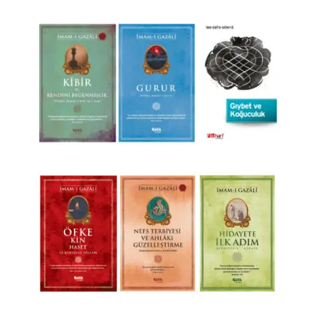 İmam Gazali Kibir-Gurur-Gıybet Koğuculuk-Öfke ve kin-Nefs Terbiyesi-Hidayete İlk Adım 6'lı Set