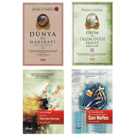 İmam-ı Gazali Seti Dünya Ve Hakikati-Kıyamet Ve Ahiret-Ölümden Sonrası-Son Nefes 4'lü Set