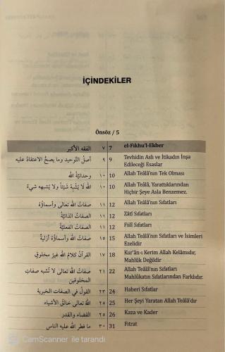 İslam İnancına Dair Beş Temel Eser Akaid Risaleleri Tercümesi