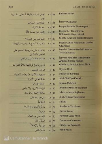 İslam İnancına Dair Beş Temel Eser Akaid Risaleleri Tercümesi