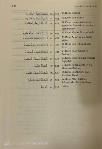 İslam İnancına Dair Beş Temel Eser Akaid Risaleleri Tercümesi