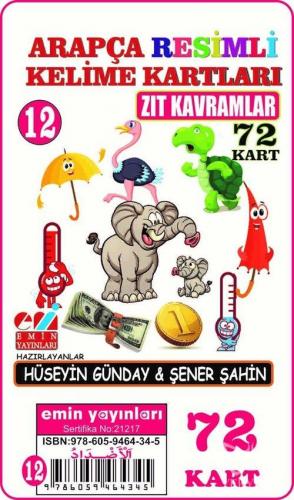 Arapça 12.Zıt Kavramlar / Resimli Kelime Kartları 72-Kart