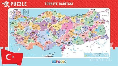 Blue Focus Türkiye Haritası ( Küçük Boy ) - Puzzle