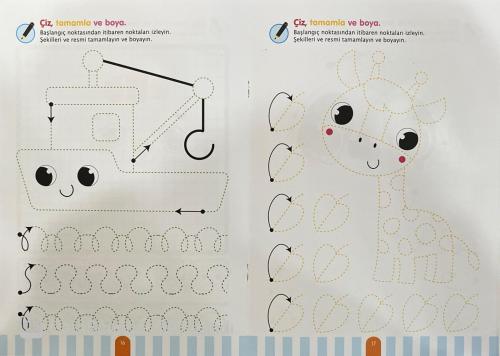 İlk Çizim Defterim Çizgi Çalışmaları
