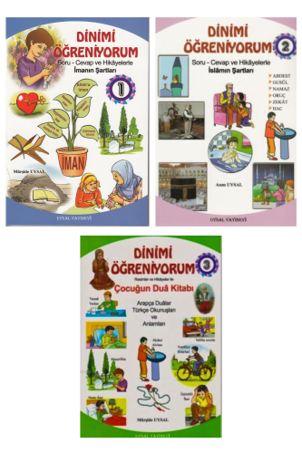 Çocuklar İçin Dinimi Öğreniyorum Soru Cevap ve Hikayelerle (3 Cilt Tak