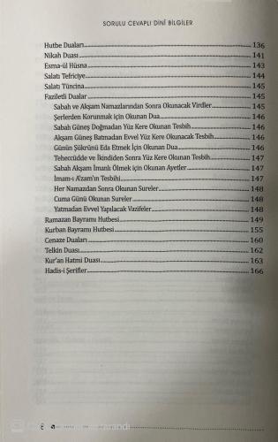 Sorulu Cevaplı Dini Bilgiler