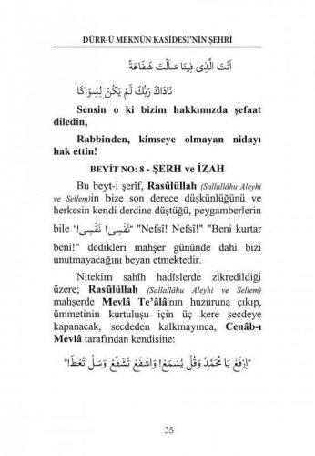 Dürru Meknün Kasidesinin Şerhi