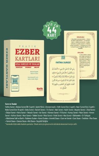 Ezber Kartları Kısa Sureler ve Dualar