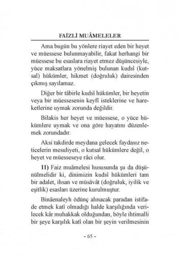 Faizli Muameleler