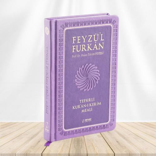 Feyzü'l Furkan Tefsirli Kuran-ı Kerim Meali Metinsiz (Büyük Boy Ciltli) Lila