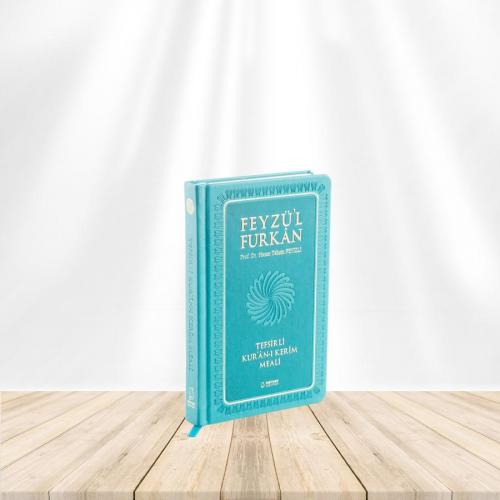 Feyzü'l Furkan Tefsirli Kur'an-ı Kerim Meali (Cep Boy - Sadece Meal - Ciltli) Turkuaz