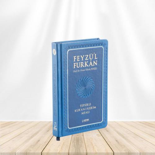 Feyzü'l Furkan Tefsirli Kuran-ı Kerim Meali (Orta Boy - Ciltli) Lacivert