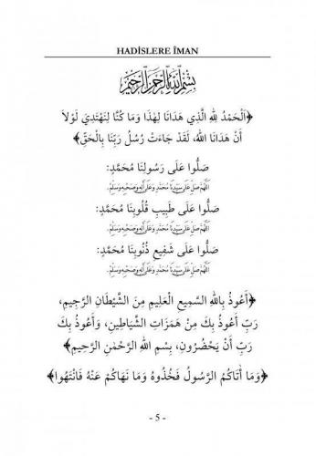 Hadislere İman
