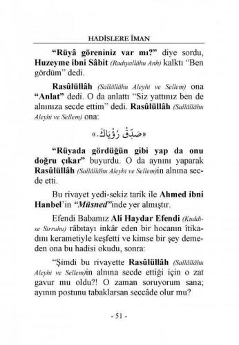 Hadislere İman