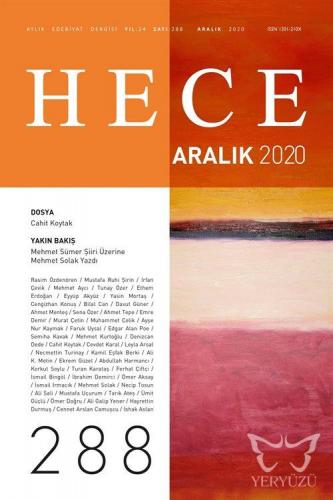 Hece Aylık Edebiyat Dergisi Sayı: 286