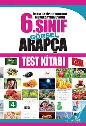 İmam Hatip Ortaokulu Müfredatın Uygun 6. Sınıf Görsel Arapça Test Kita